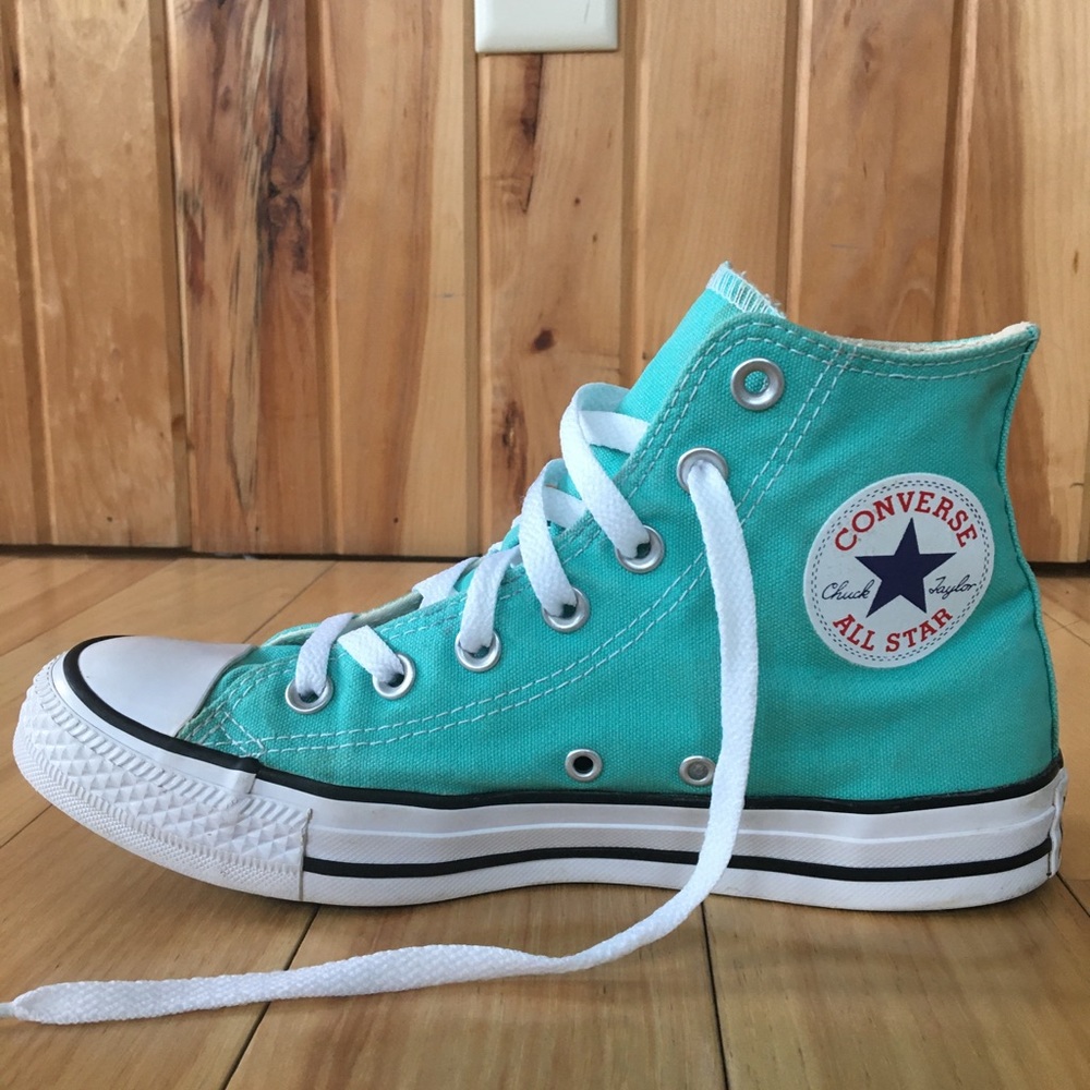 Converse hightop teal